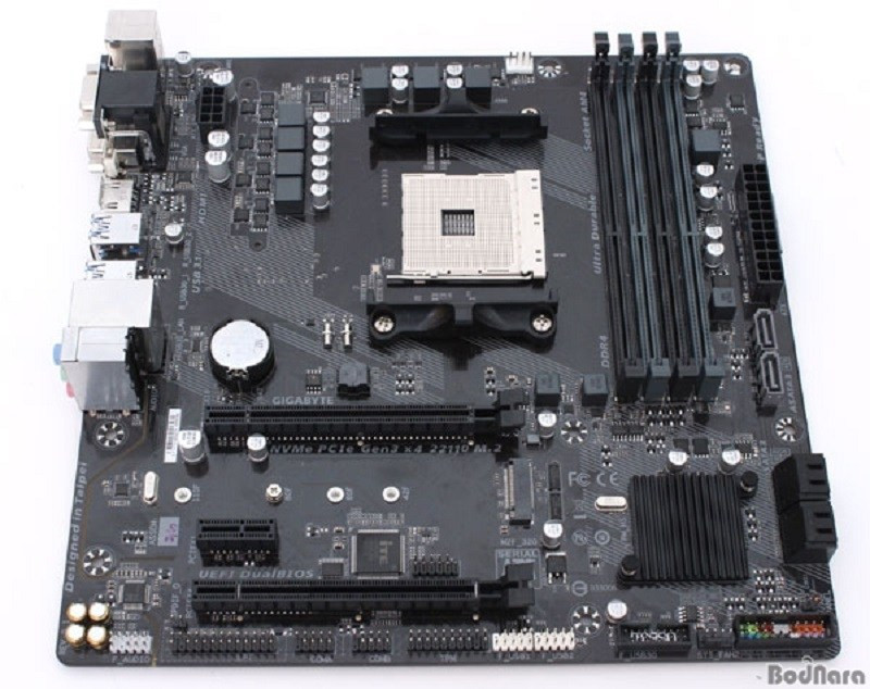 GIGABYTE AMD B350 Socket AM4 Motherboard Pictured