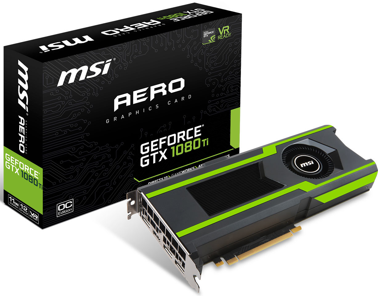 MSI Intros GeForce GTX 1080 Ti Armor and Aero Graphics Cards