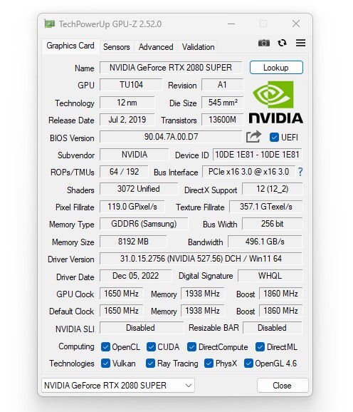 TechPowerUp v2.52.0 Released TechPowerUp