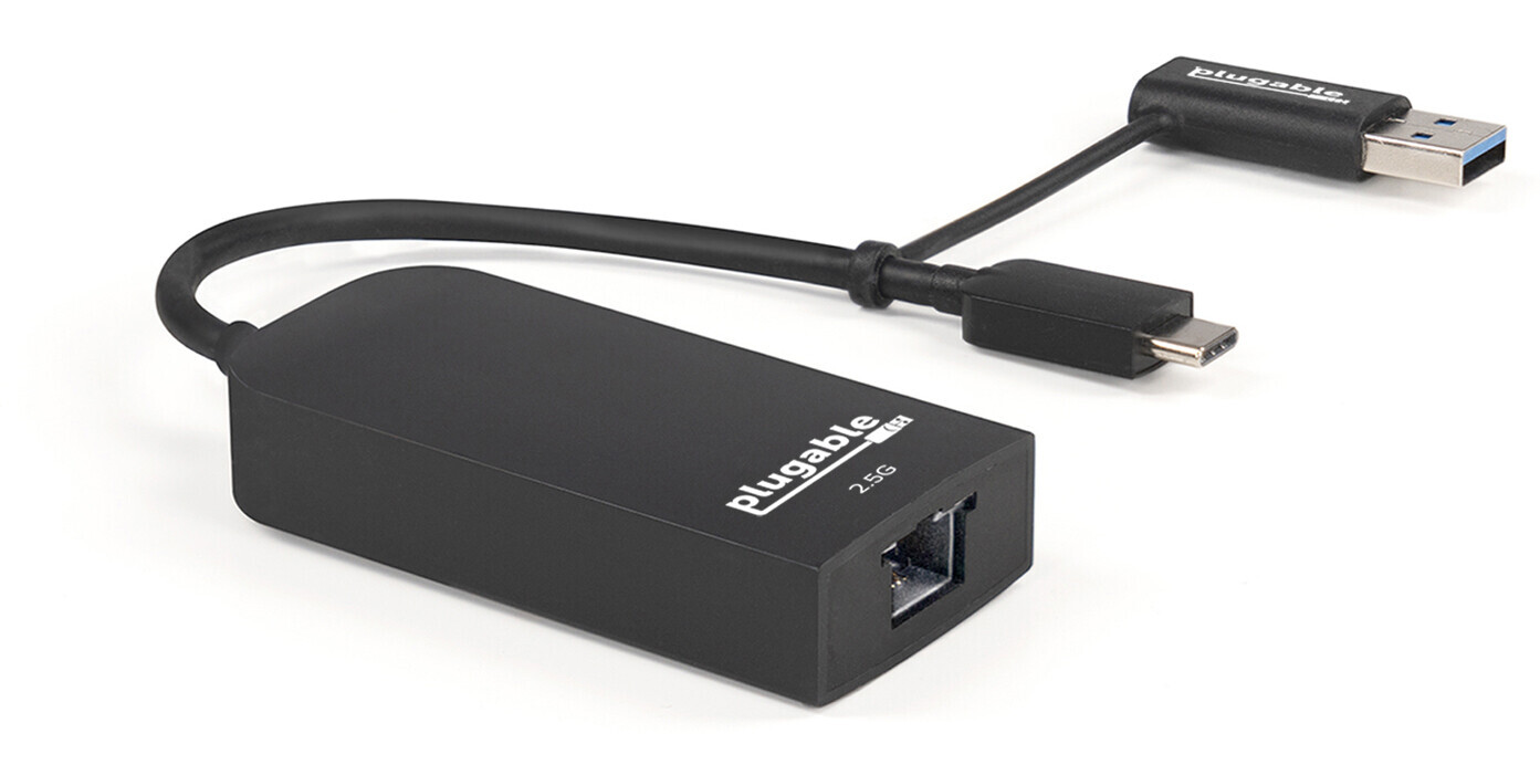Plugable Announces 2.5 GbE USB 3.1 Adapter