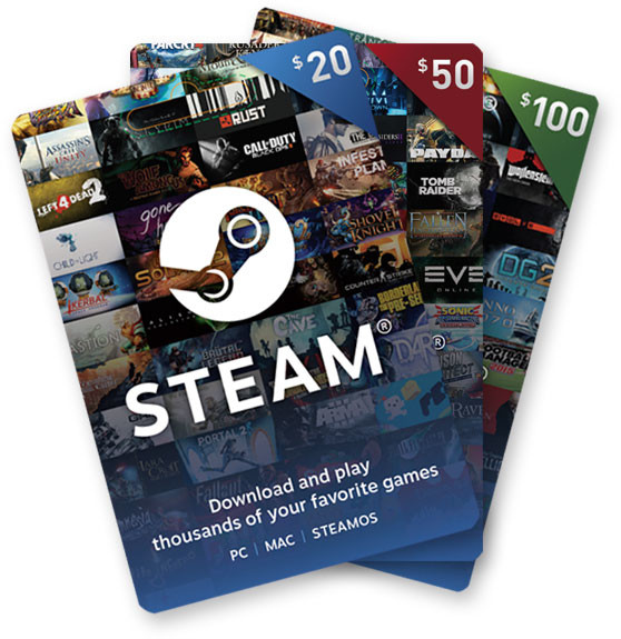 steam digital gift card steam wallet
