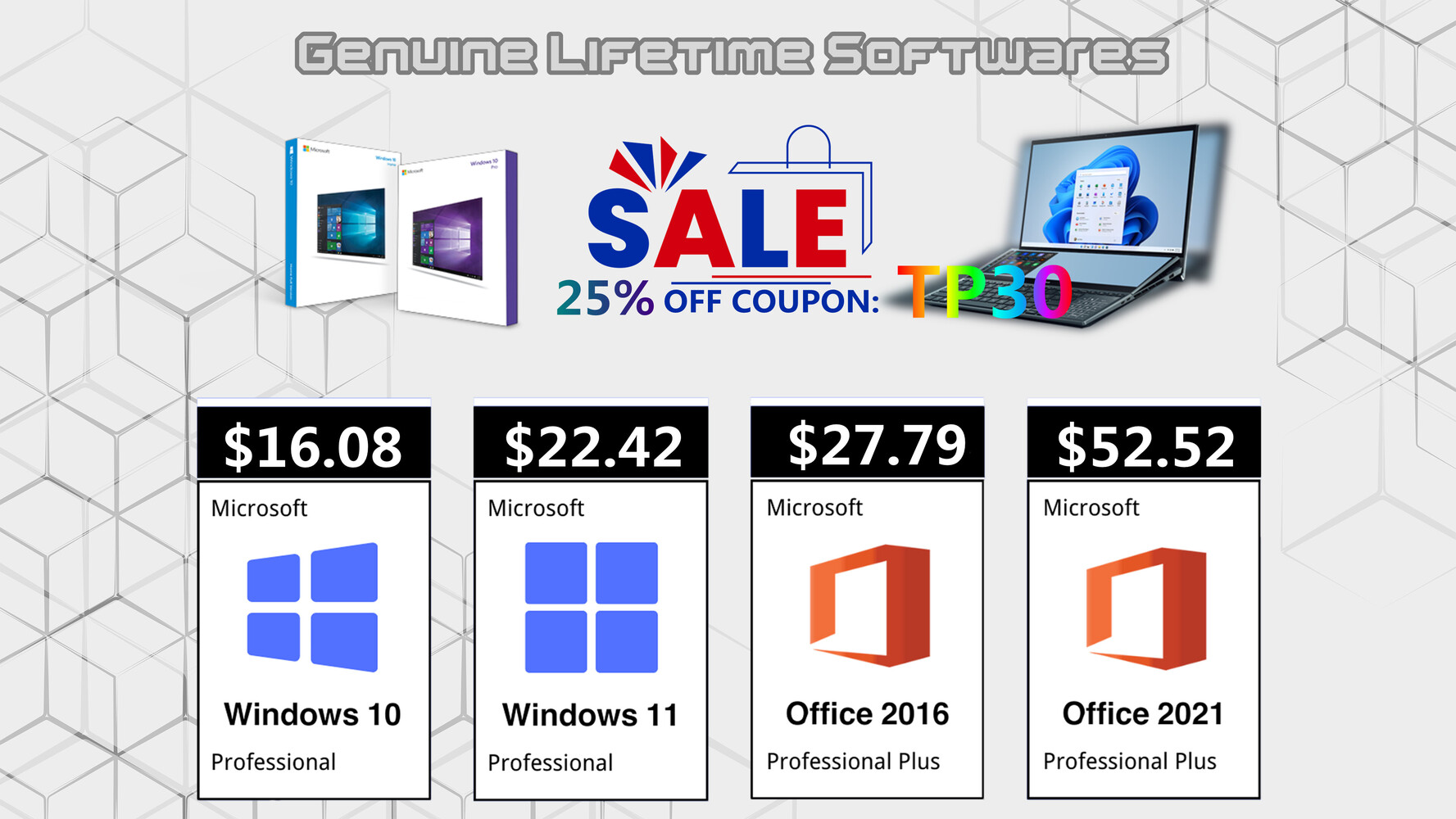 Presenting Discounted Prices on Genuine Software: Get Windows 10 Pro for  $16, Office 2021 Pro for $41 and Windows 11 for Free | TechPowerUp
