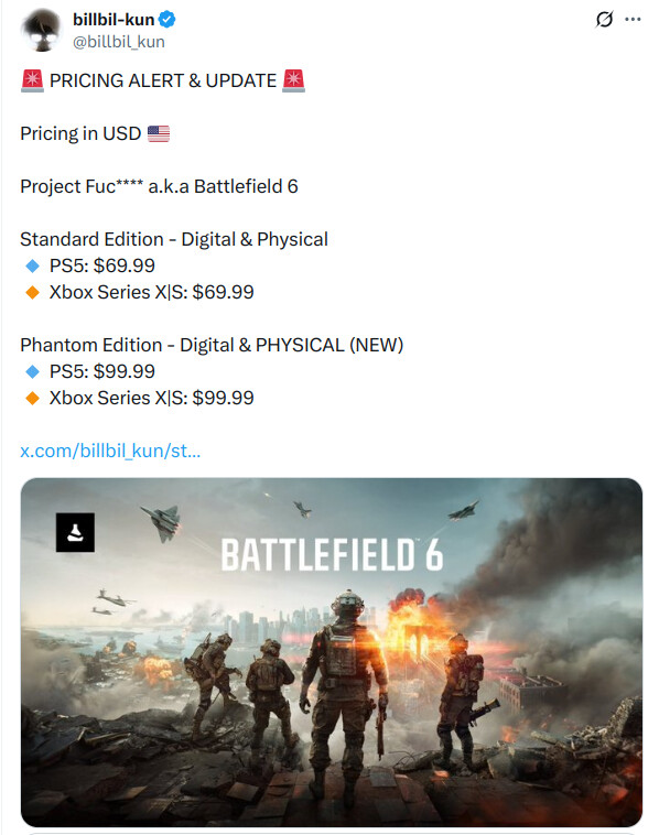 Battlefield 6 Leaks Tip Launch Price as Rumored Beta Test Dates Surface
