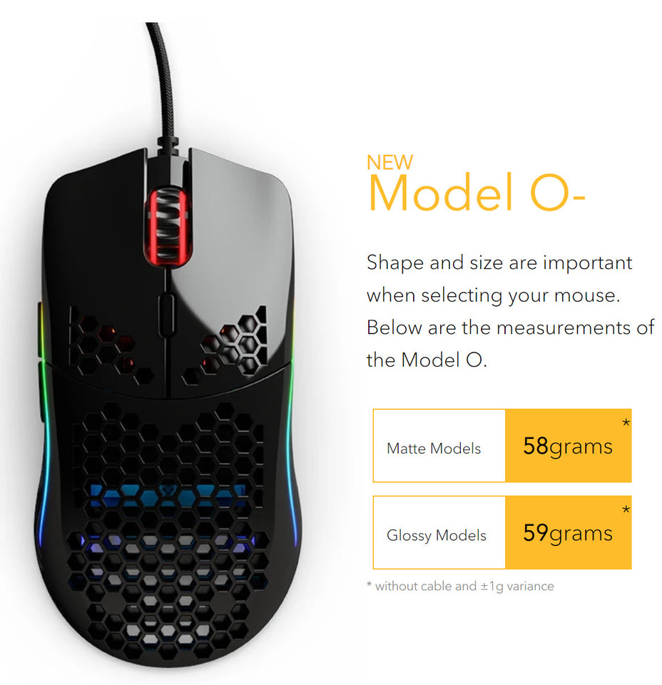 Glorious Pc Gaming Race Unveils The Model O Mouse Weighing 58 Grams Techpowerup