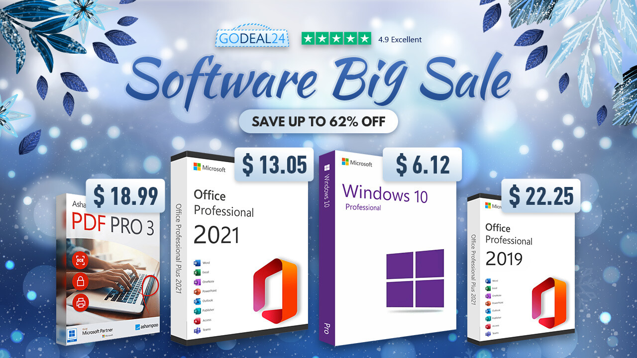 GoDeal24 Gran oferta de software de invierno: Obtenga sus ediciones  favoritas de Windows y Office a precios helados -