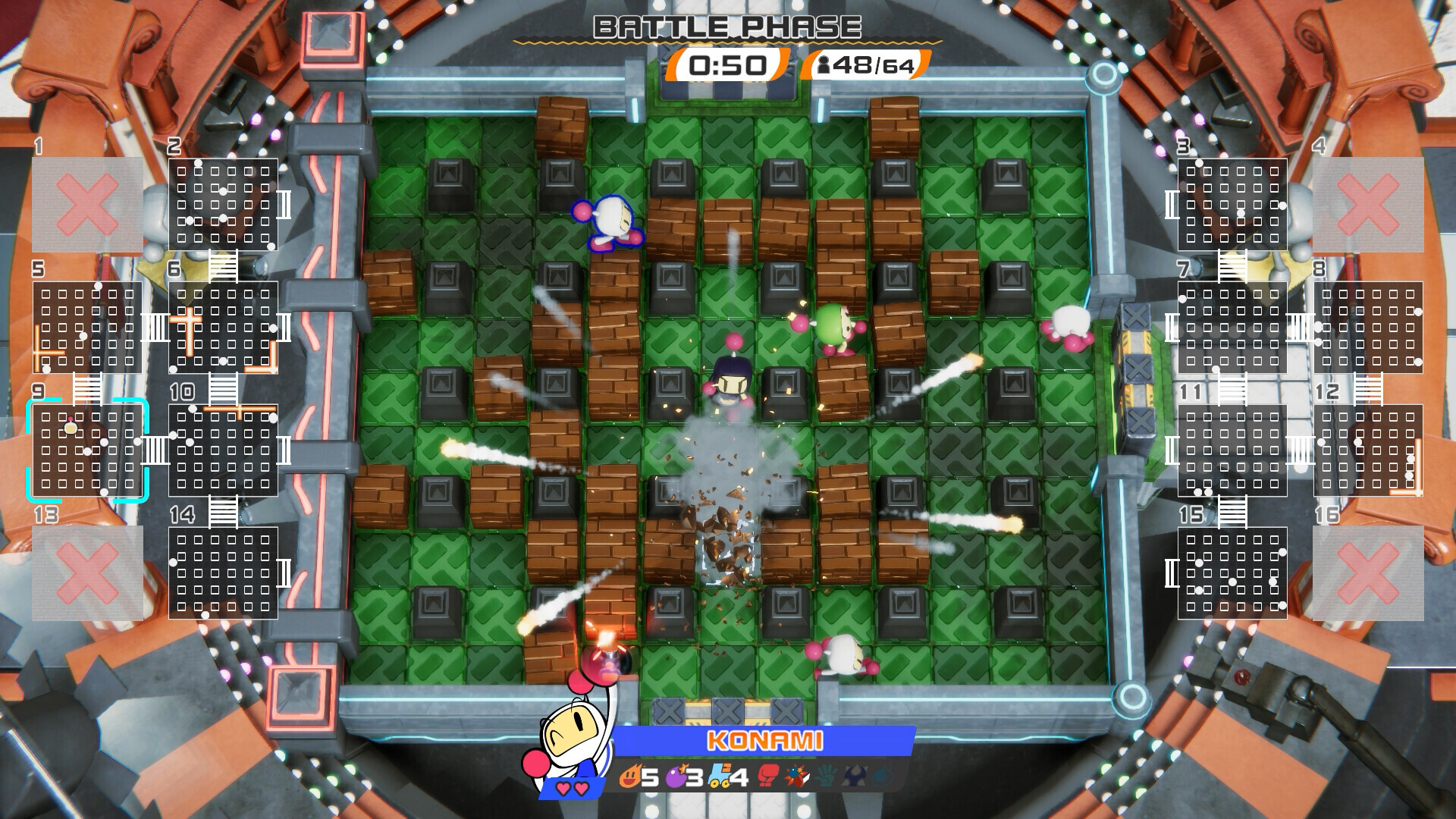 Super Bomberman 5 (1997, SNES) - Multiplayer Mode (Group 6 of 6