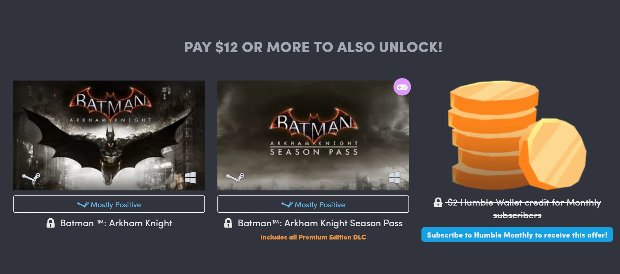 Humble WB Games Bundle 