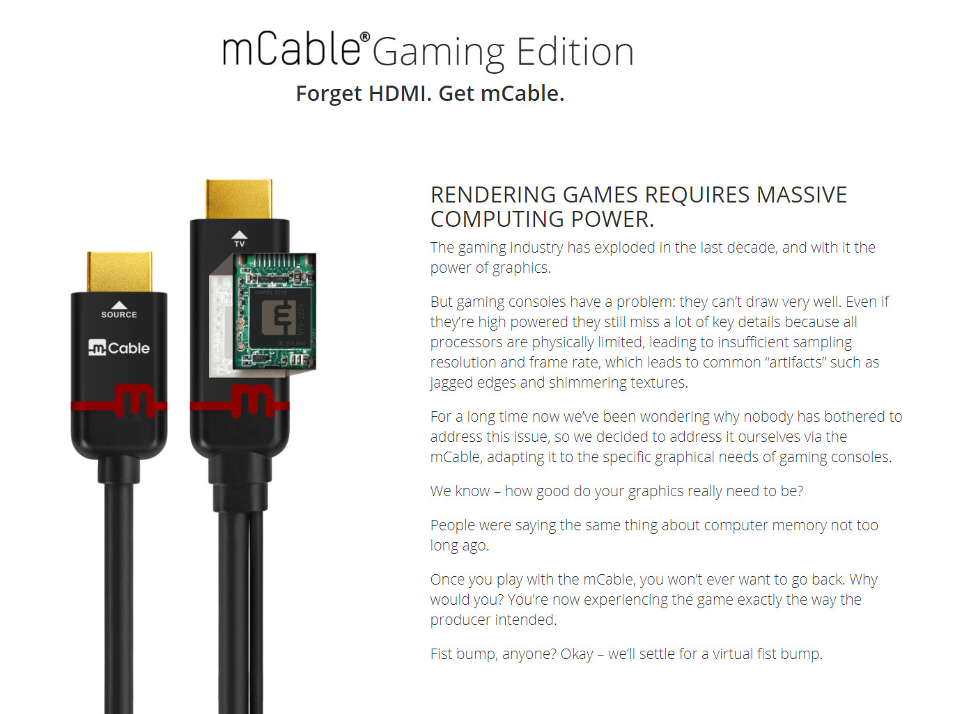 mCable Gaming Edition 9-foot HDMI Marseille Inc 