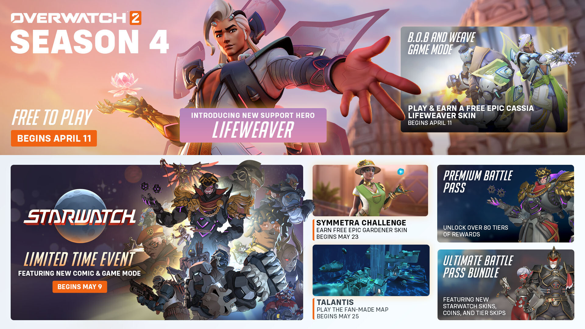 Overwatch 2 Season 4 Previewed in Trailer, Blizzard Publishes Official S4  Roadmap