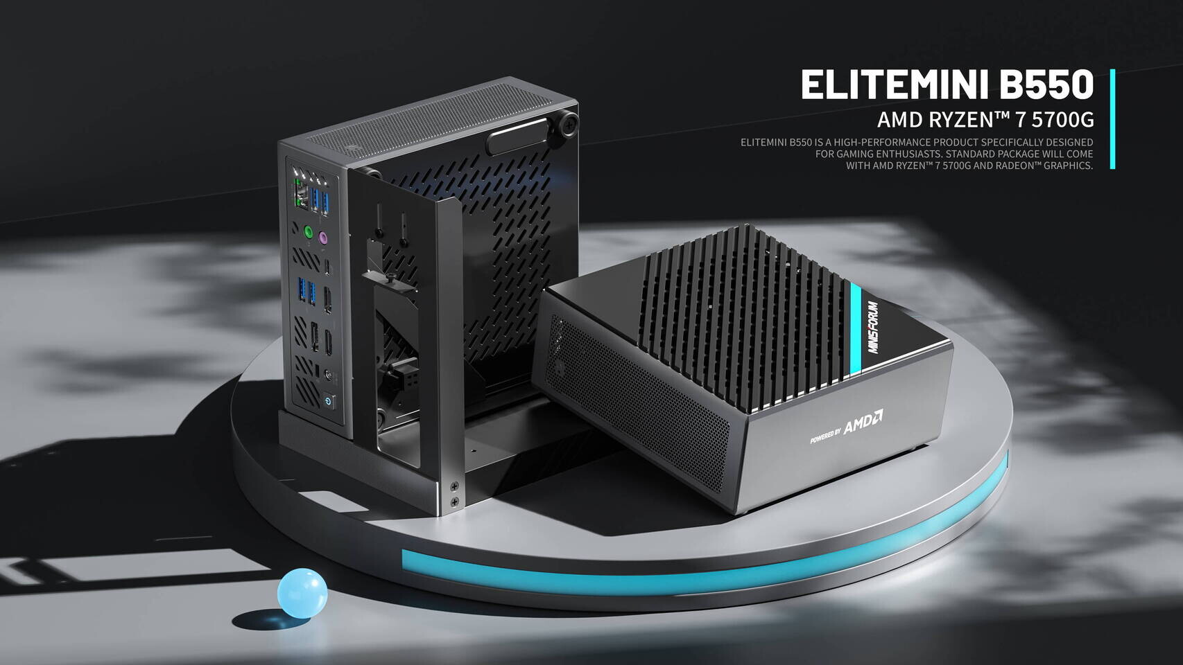 MINISFORUM Announces Elitemini B550 Mini-PC with Ryzen 7 5700G APU