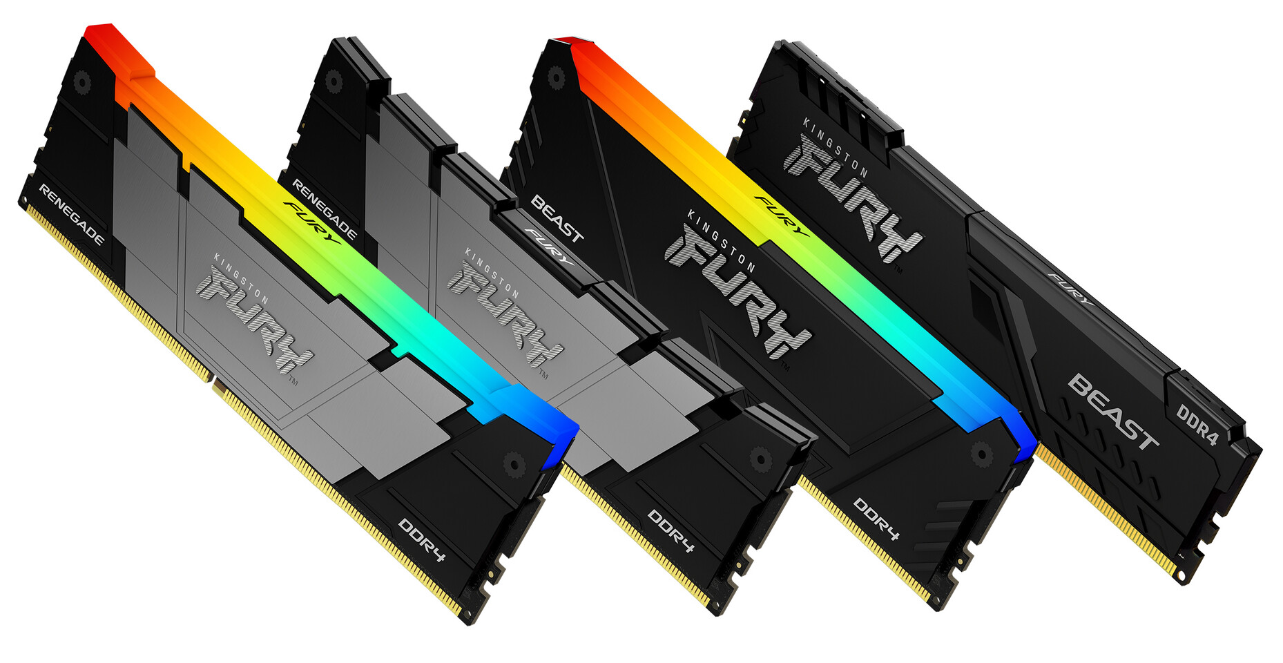 Kingston 16GB FURY Beast RGB DDR4 3600 MHz UDIMM Memory Kit (2 x 8GB)