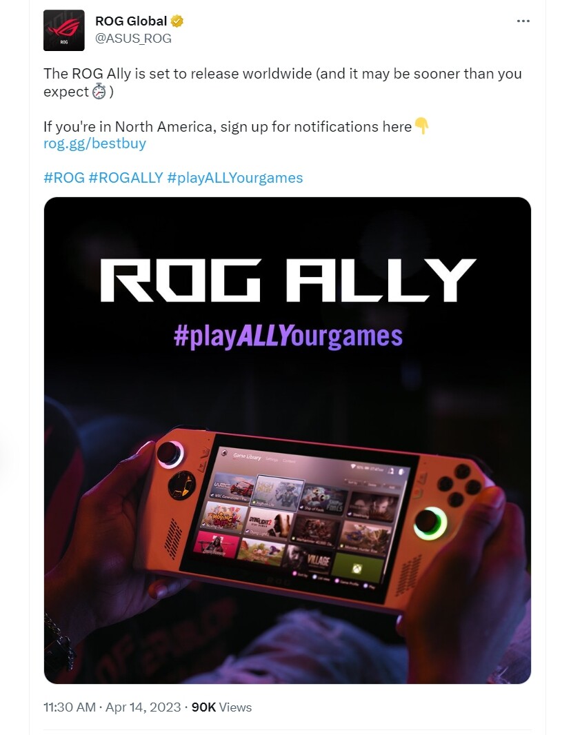 ROG Ally (2023)  Gaming Handhelds｜#playALLYourgames ｜ROG USA