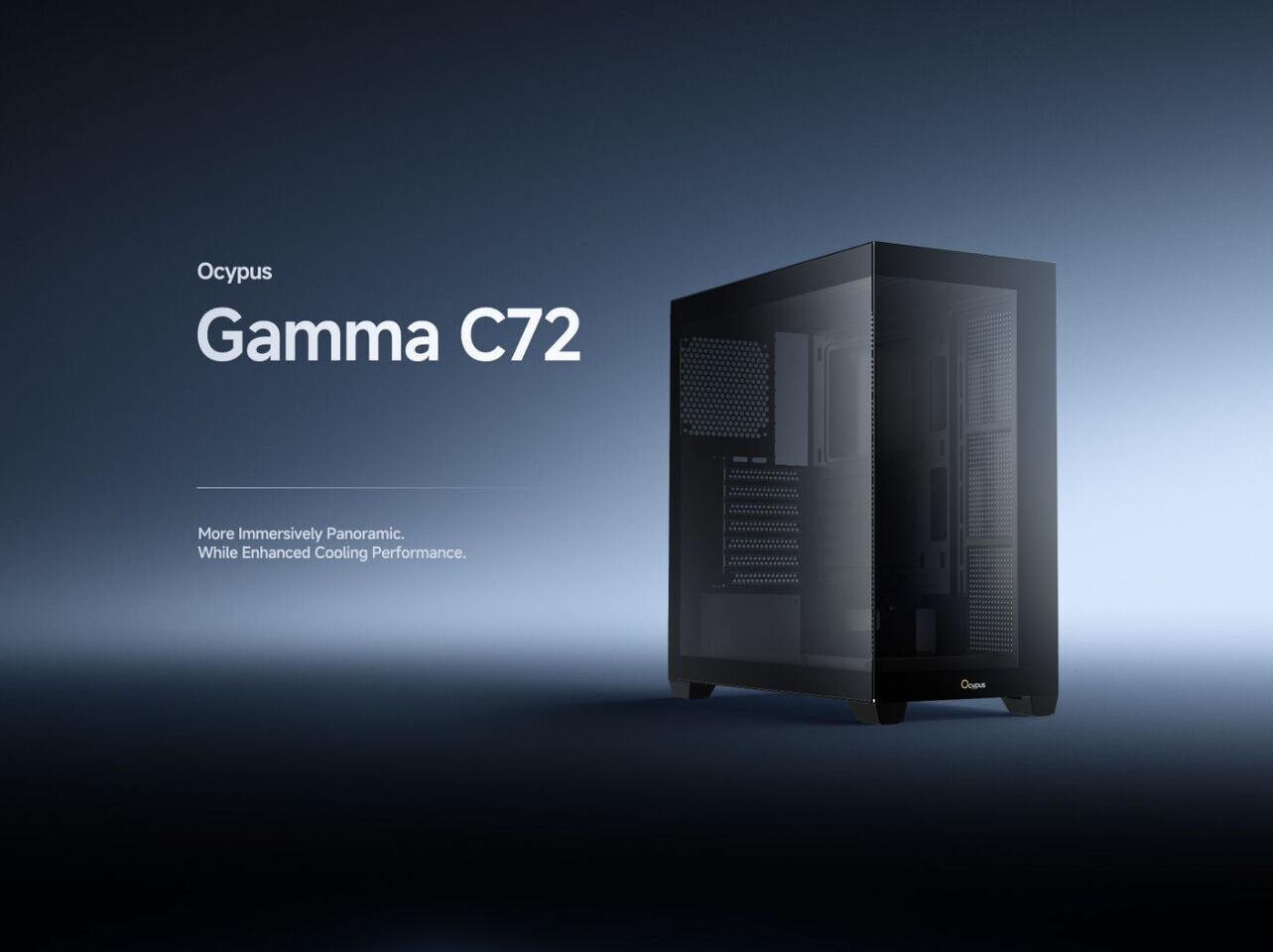 (PR) Ocypus Ocypus Releases New Gamma C72 Panoramic View PC Case