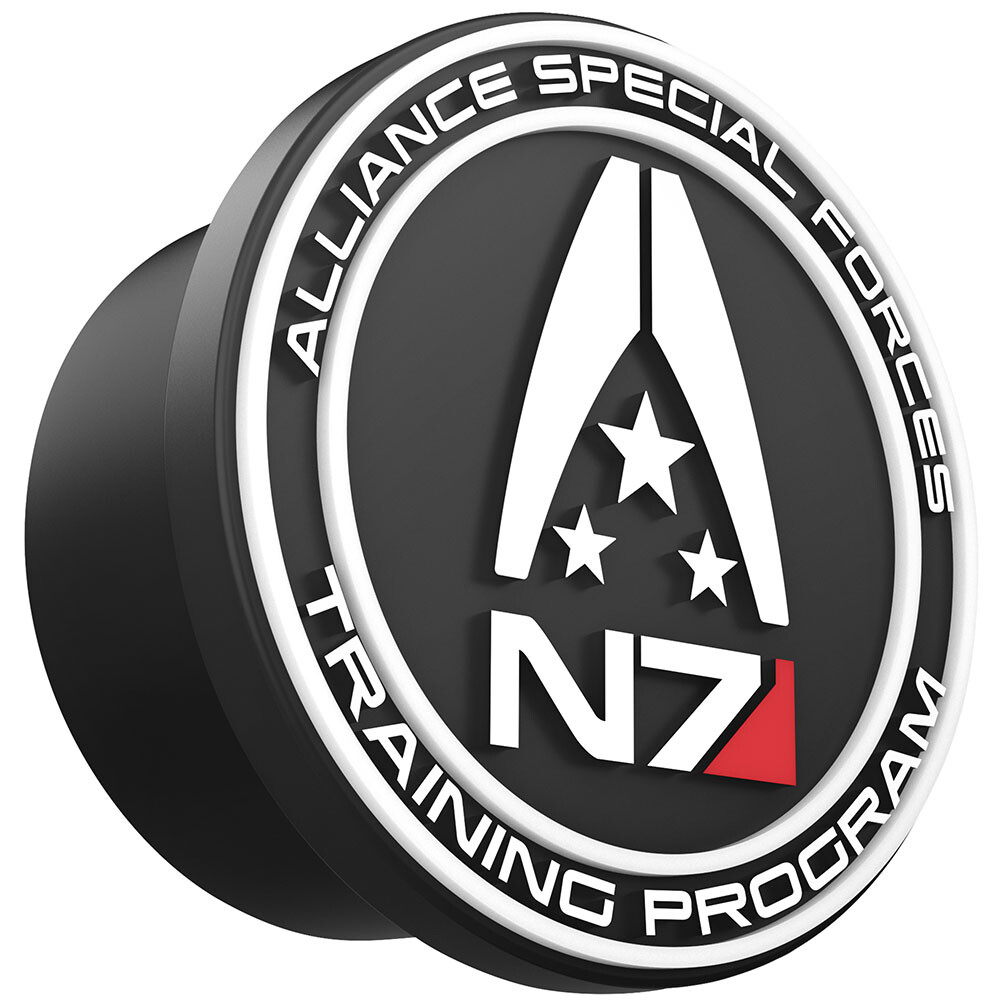Aufnäher Patch  MASS EFFECT N7 ALLIANCE SPECIAL FORCES TRAINING PROGRAM Logo 