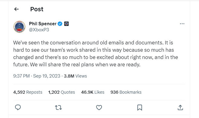 Xbox Head Phil Spencer Responds to Microsoft Leaks