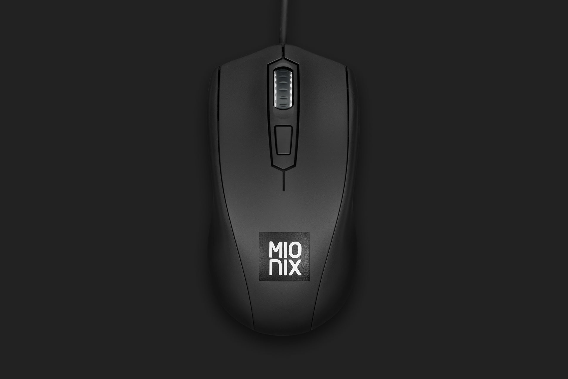 Gray Mionix Avior Shark Fin Ambidextrous Optical Gaming Mouse