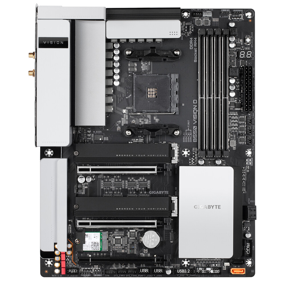 Gigabyte Intros B550 Vision D Motherboard For Creators Techpowerup Forums