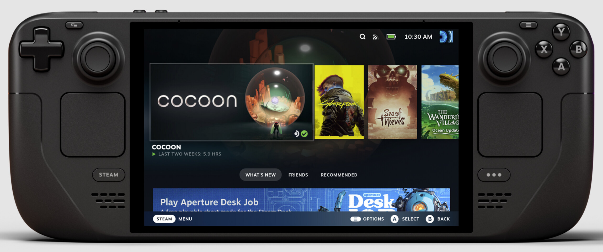 Valve Updates the Steam Deck with OLED Display, Overhauled