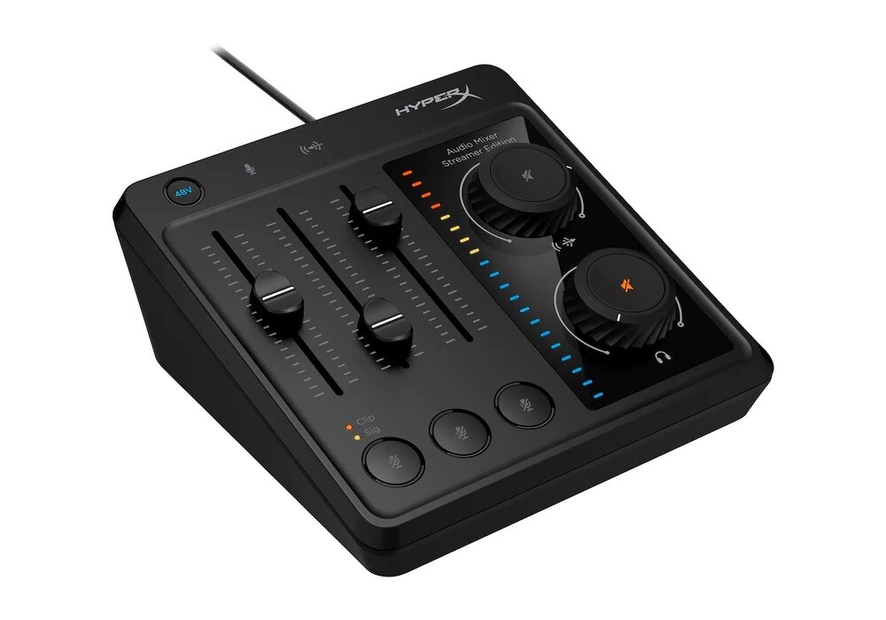 Mixer de áudio FIFINE, mixer para PC de streaming de jogos com
