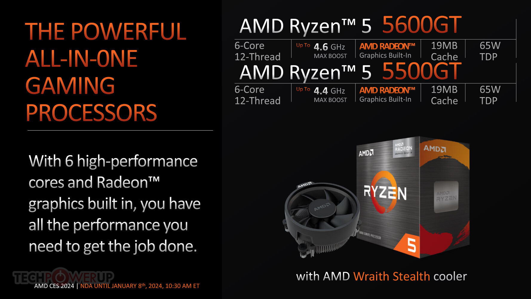 AMD launches Ryzen 8000G desktop CPUs, with updated iGPUs and AI  acceleration