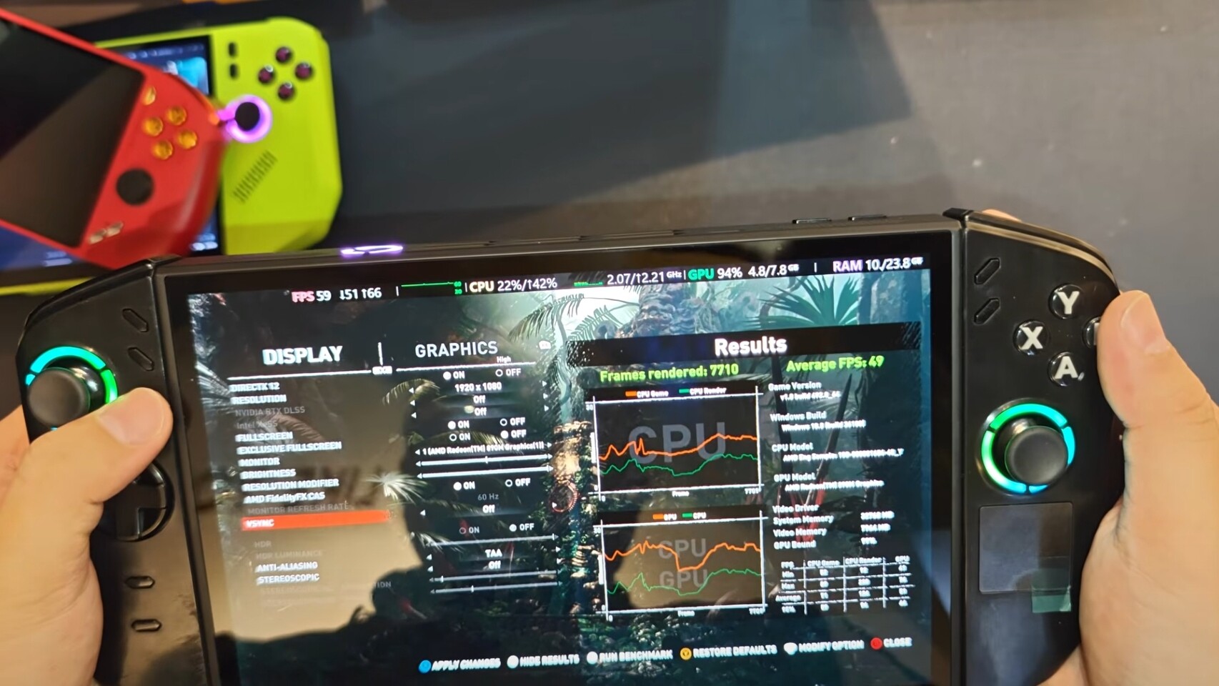 Lenovo Legion Go 2 Appears in Early Review and Disassembly Video, Stomps MSI Claw A8 in Shadow of the Tomb Raider