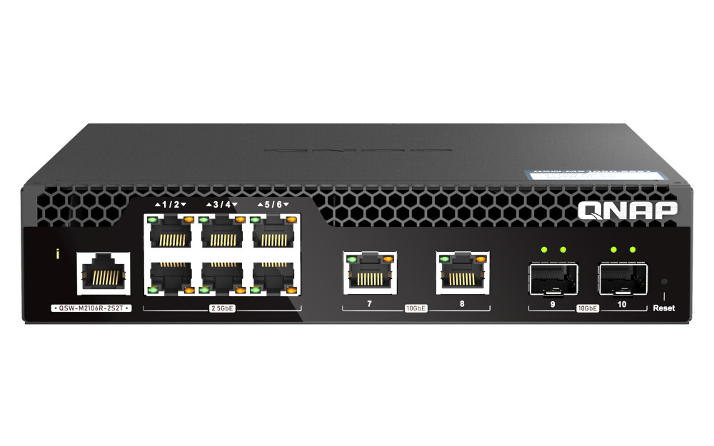 5 RJ45 2.5 Gigabit Switch Managed Layer 2 Switch With 1 10gbps SFP+