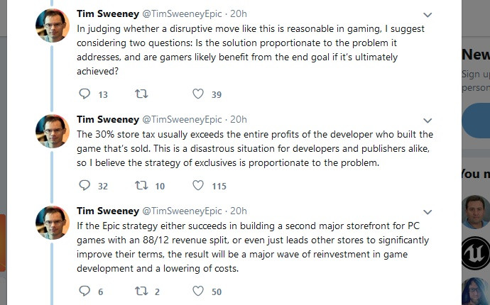 Valve Fun - Dono da Epic Games, Tim Sweeney, passa Gabe