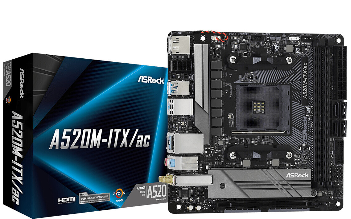 ASRock's cheap chipset-less Thin Mini-ITX motherboard with AM4 