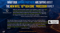 Gaming Partners about Intel 10th Gen