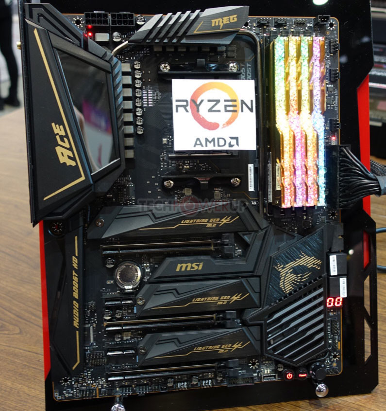 Four Premium Msi X570 Motherboards Pictured Up Close Techpowerup