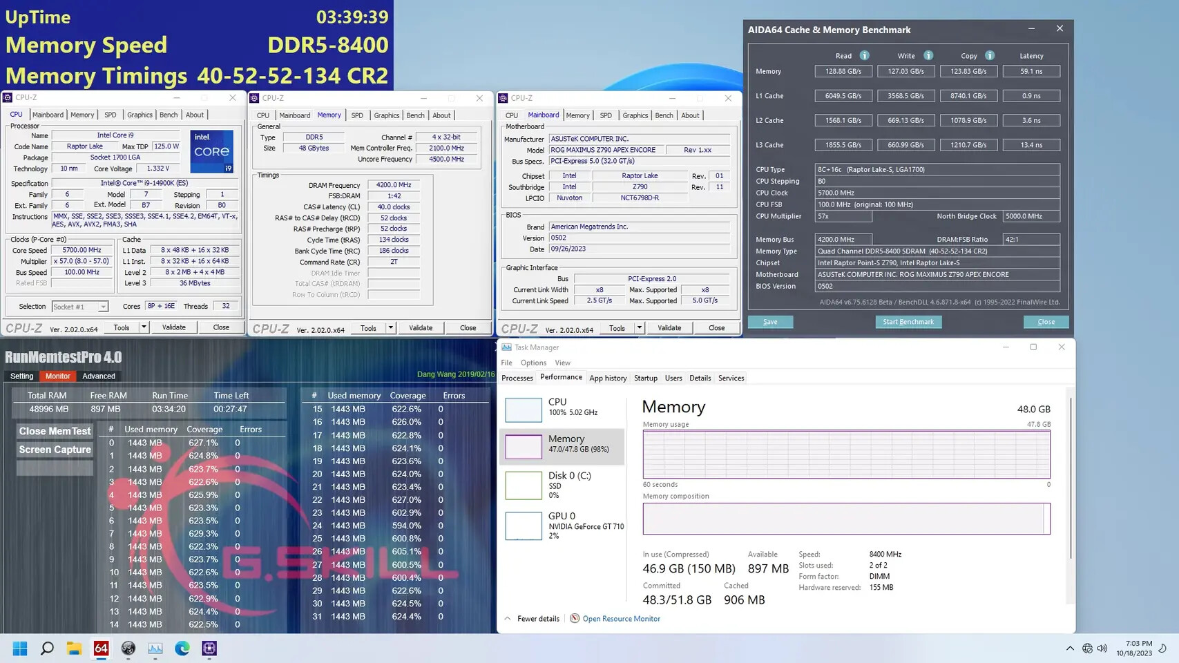 Intel Core i9-14900KF OC Record is Over 9000 MHz