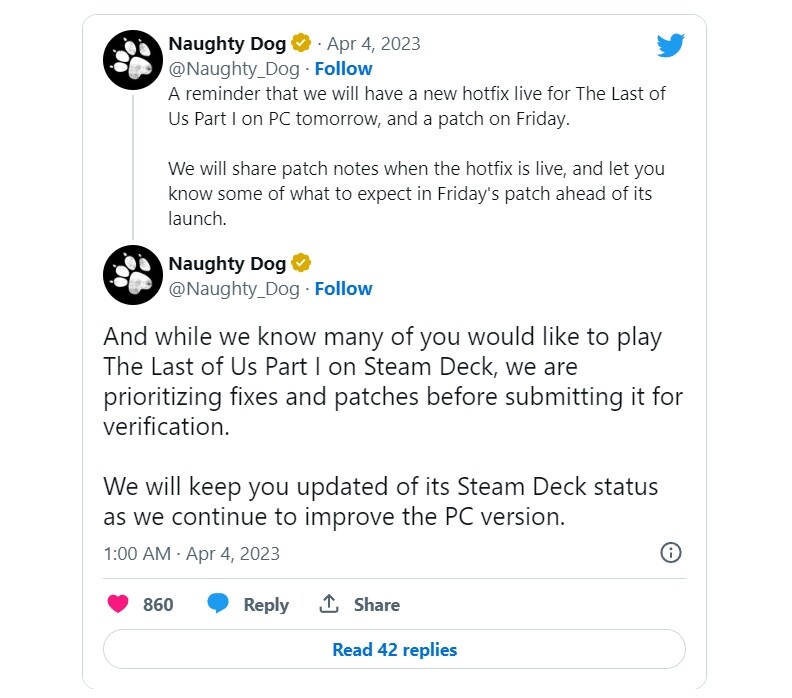 Is The Last of Us Part 1 Steam Deck Verified?