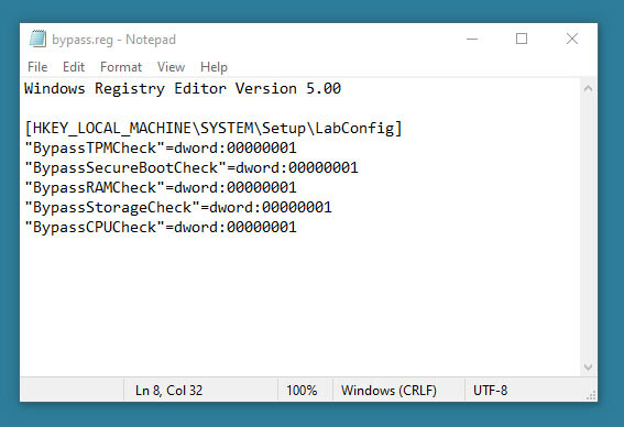 Windows 11, TPM 2.0 Bypass