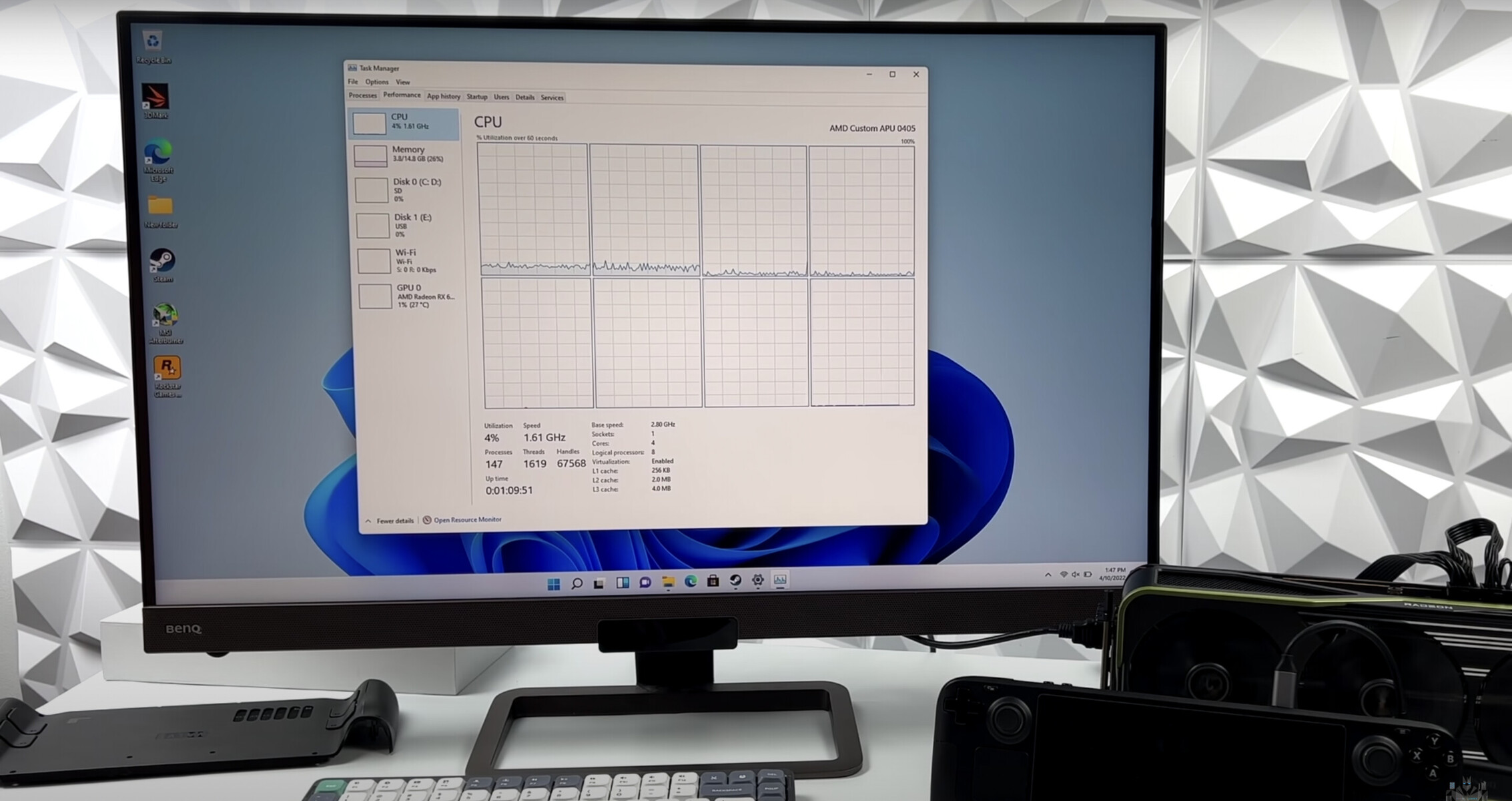 Steam Deck tested with Radeon RX 6900XT as external GPU is 10x