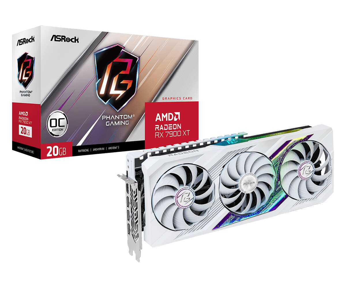 ASRock launches Radeon RX 7900 XT Phantom Gaming GPU in white 