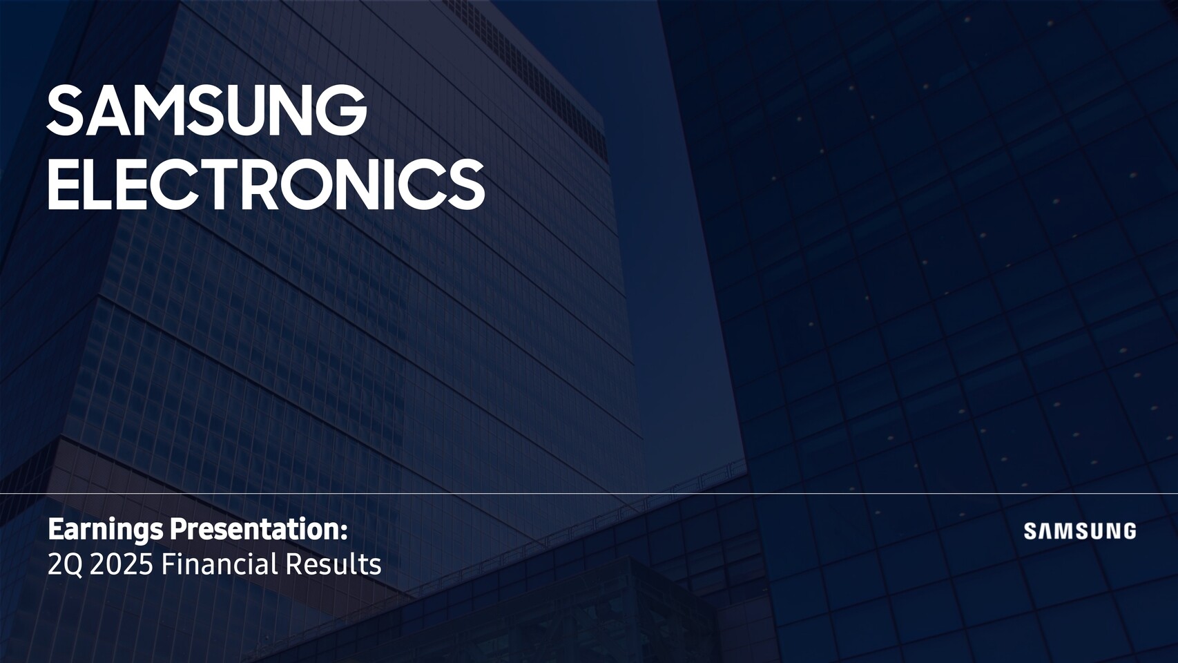 (PR) Samsung Electronics Announces Second Quarter 2025 Results