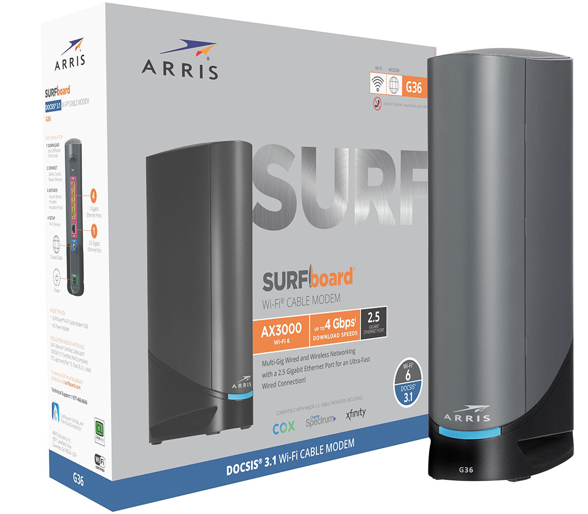 CommScope Introduces ARRIS SURFboard G34 and G36 DOCSIS 3.1 Cable Modem & 6 Routers | TechPowerUp