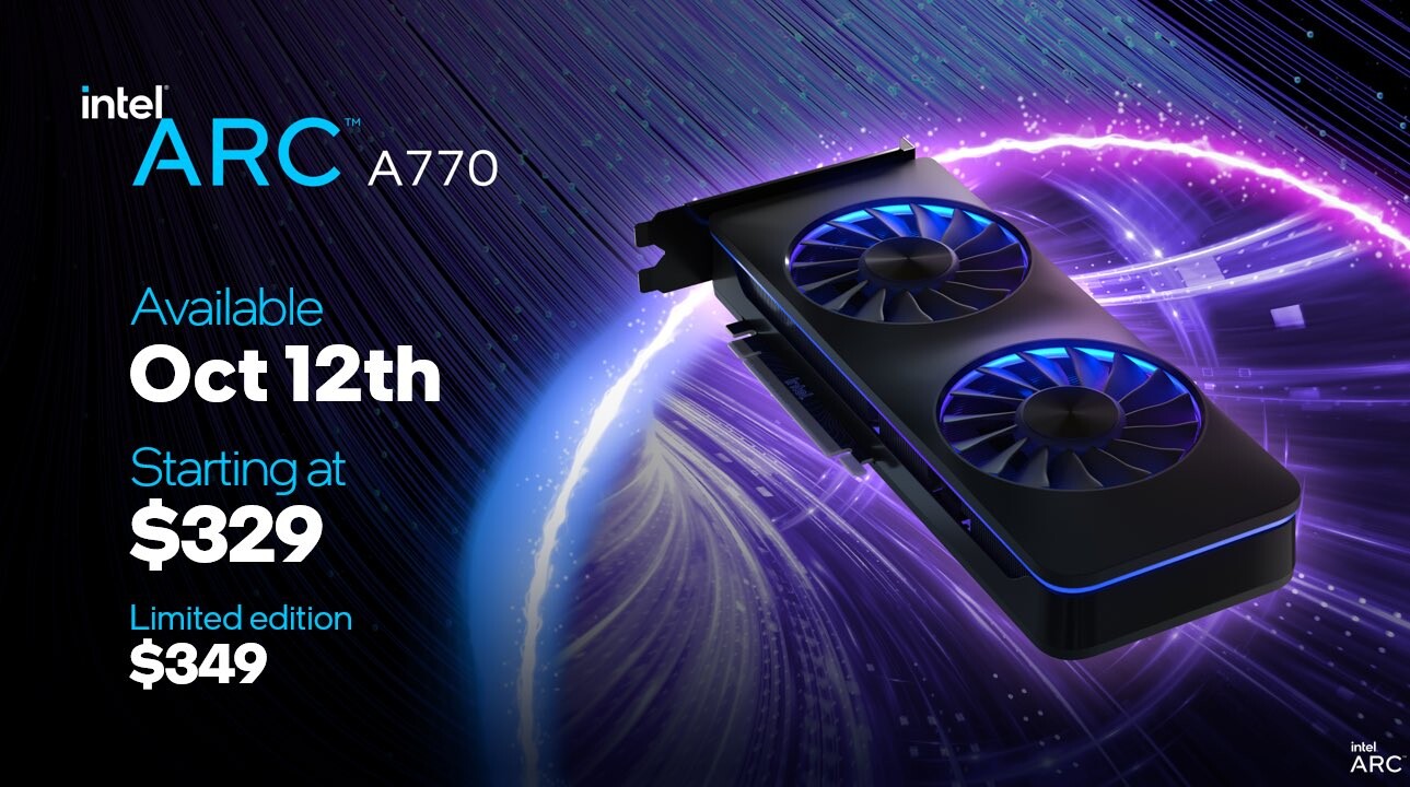 Intel Benchmarks for Arc A770 Card Suggest It'll Compete With RTX