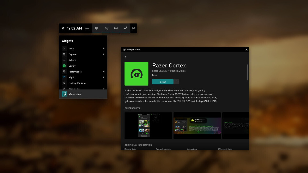 Microsoft Announces new Widgets for Xbox Game Bar on PC