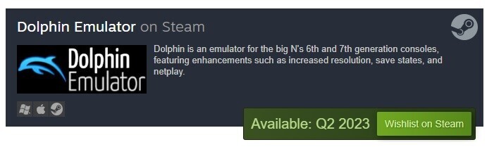 Dolphin Emulator Removed from Steam Store