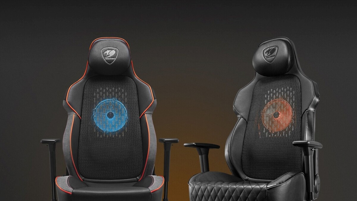 COUGAR Armor Air, Gaming Chair, Dual High Back Design with Removable  Leather Cover & Mesh Backrest, 2D Armrest