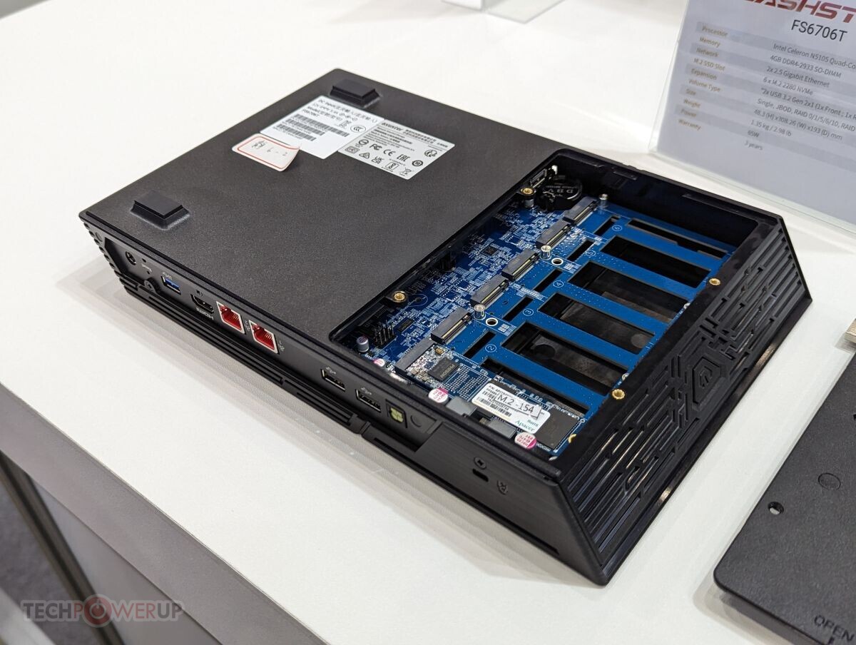 Asustor Unveils Pure-NVMe NAS, HDD NAS with M.2 Slots at Computex