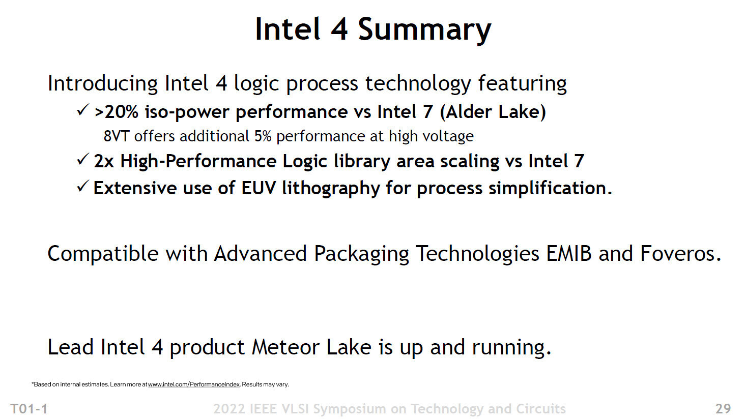 Intel 4 Process Node In Detail: 2x Density Scaling, 20% Improved