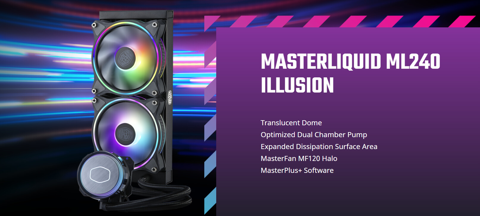 Cooler Master Introduces the MasterLiquid Illusion AIOs: ML240