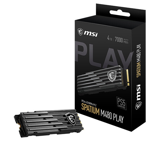 MSI Announces the Spatium M480 Play M.2 NVMe SSD