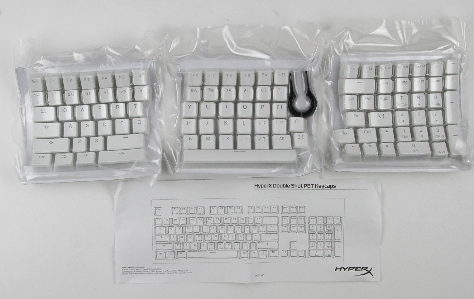 DATABLITZ ECOMMERCE  HYPERX PUDDING KEYCAPS DOUBLE SHOT PBT (WHITE)