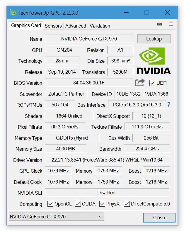 GPU-Z Graphics Card GPU Information Utility