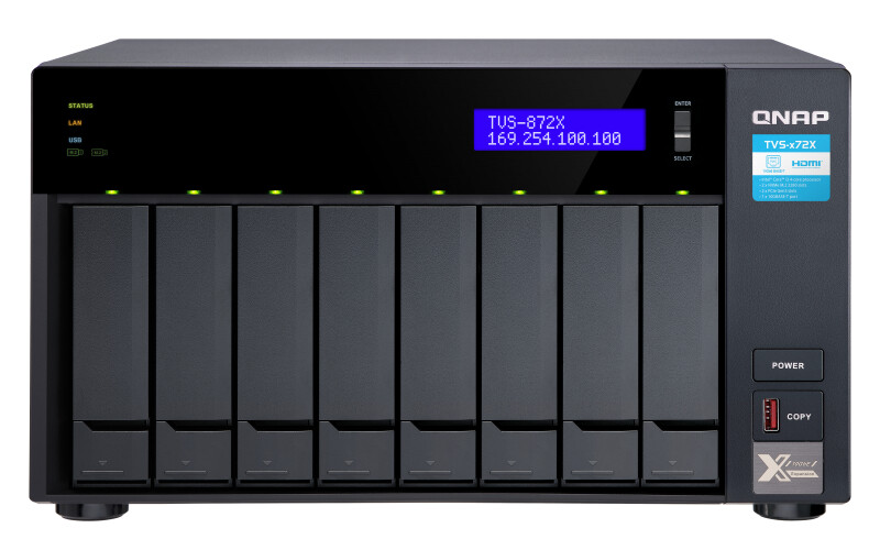 Launches TVS-x72X 10 GbE NAS with 4K HDMI and M.2 NVMe SSD Support | TechPowerUp