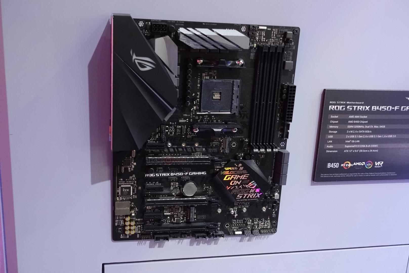 Asus Rog Strix B450 F Gaming Motherboard Pictured Techpowerup