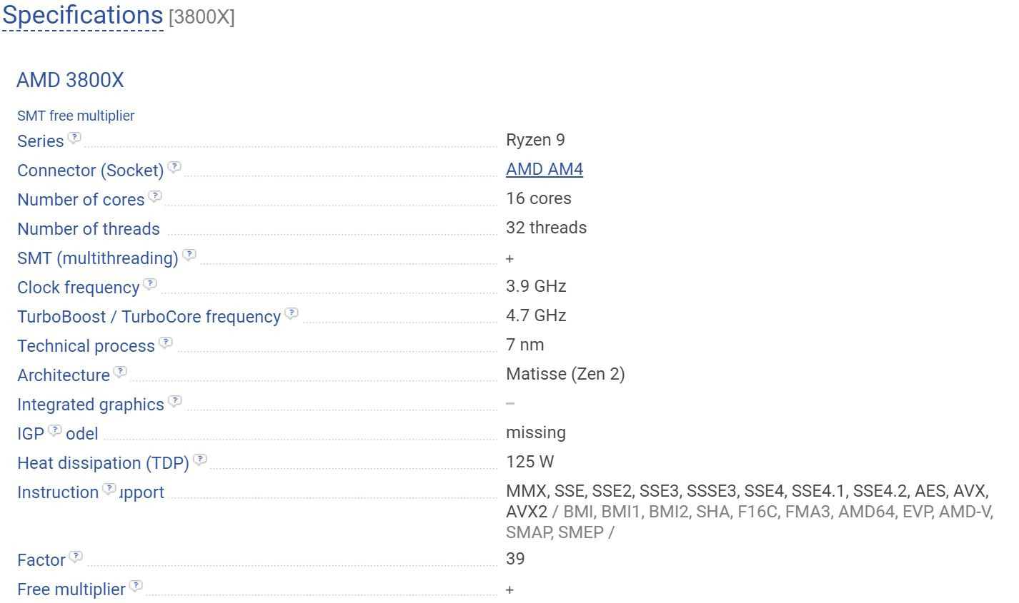 AMD Ryzen 9 3800X